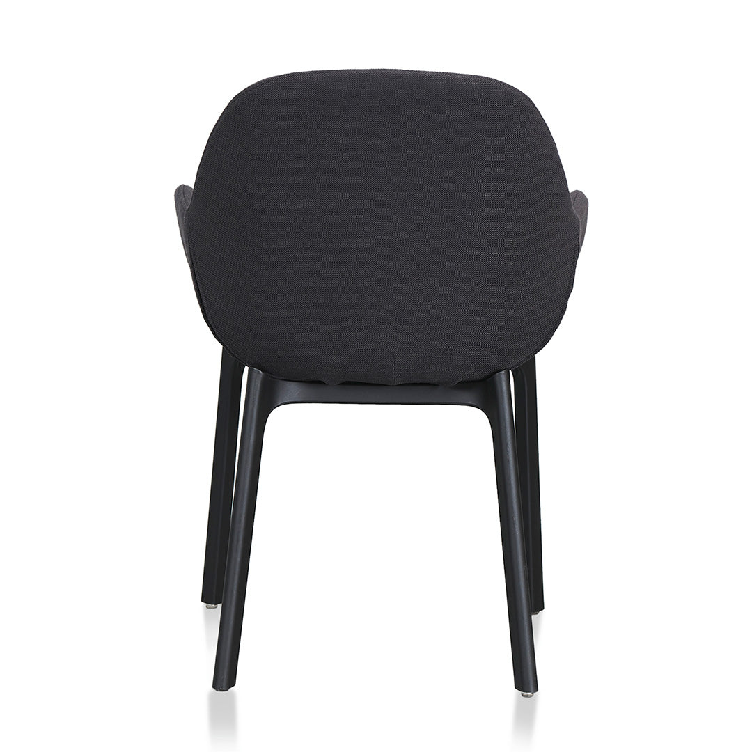 Ex Display - Arias Fabric Dining Chair - Black