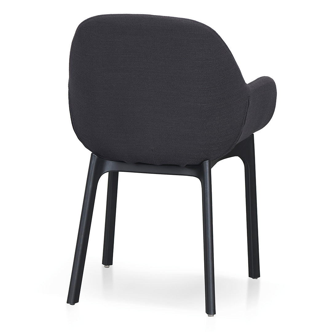 Ex Display - Arias Fabric Dining Chair - Black