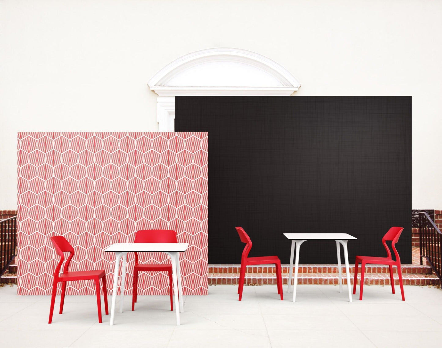 Specter Indoor / Outdoor Dining Chair - Red