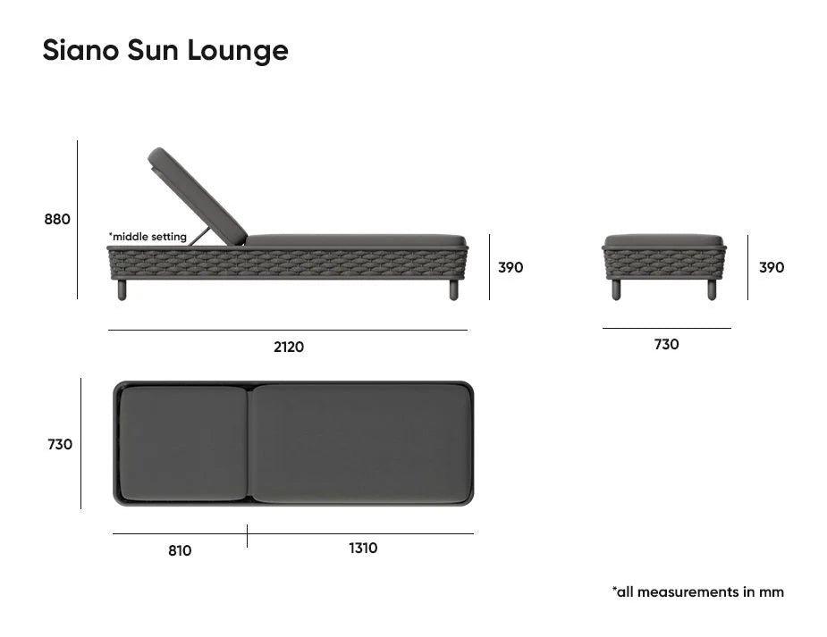 Siano Outdoor Sun Lounge