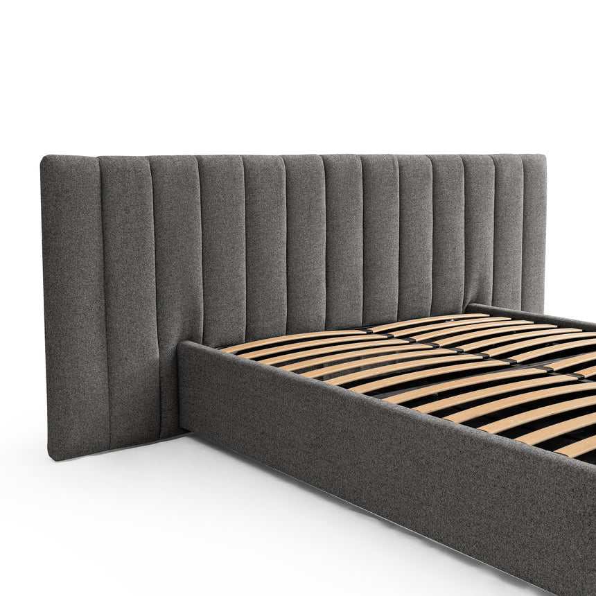 Wide Base Queen Bed Frame - Spec Charcoal