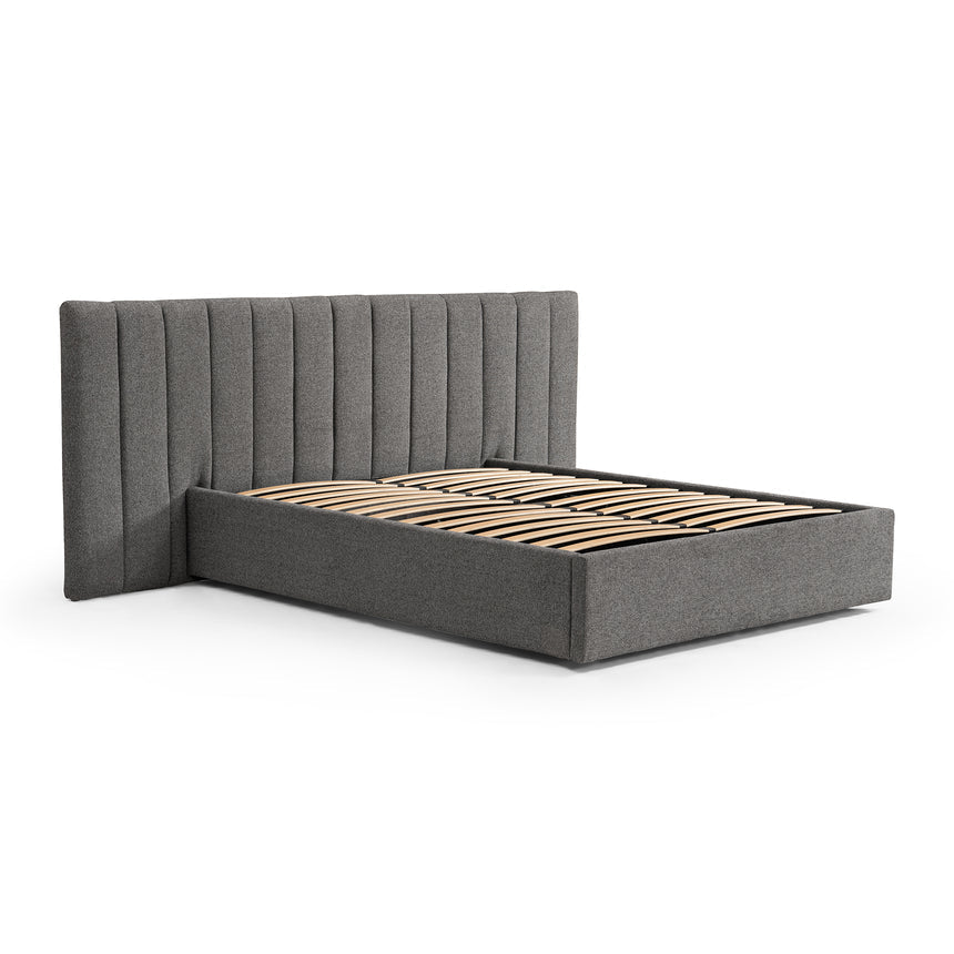 Wide Base Queen Bed Frame - Spec Charcoal