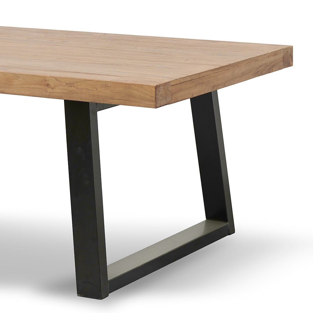Reclaimed Elm Wood Dining Table
