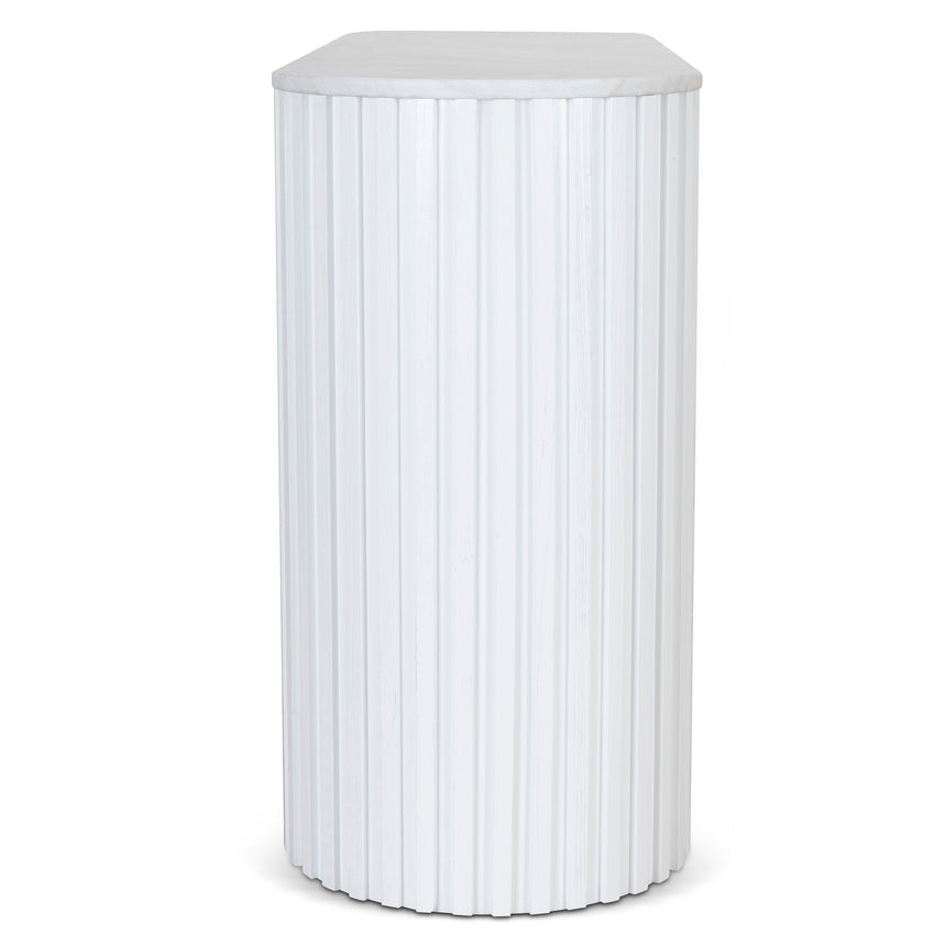 1.5m Marble Console Table - White