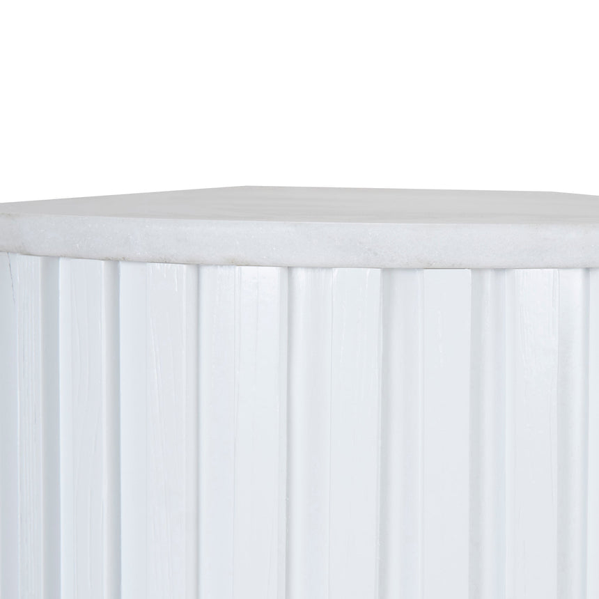 1.5m Marble Console Table - White