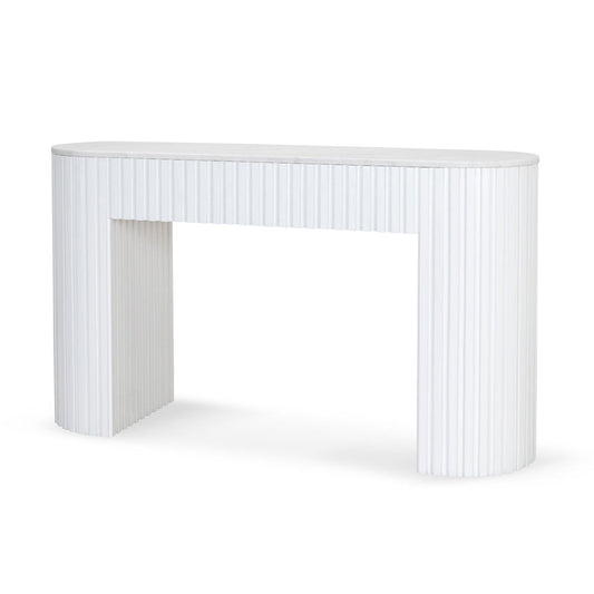 1.5m Marble Console Table - White