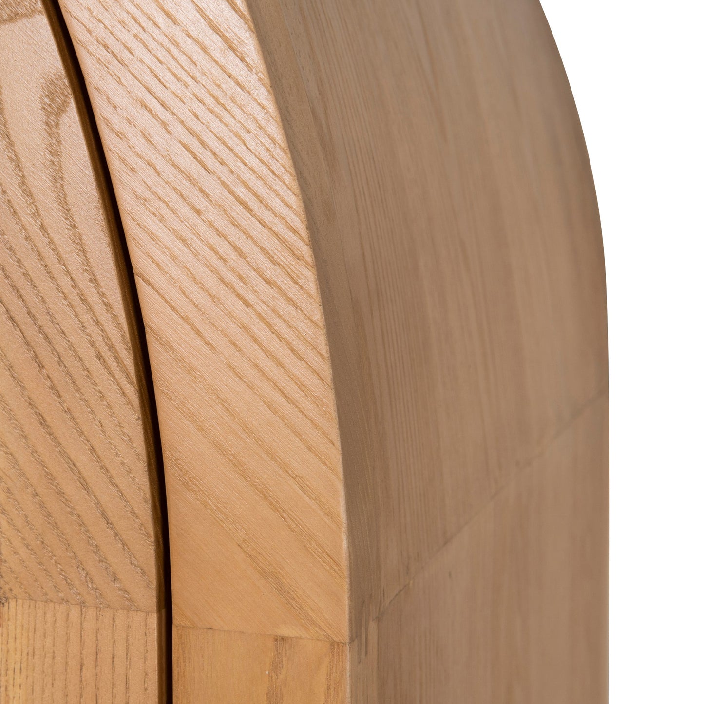 Zia 1.83m (H) Ash Curve Cabinet - Natural