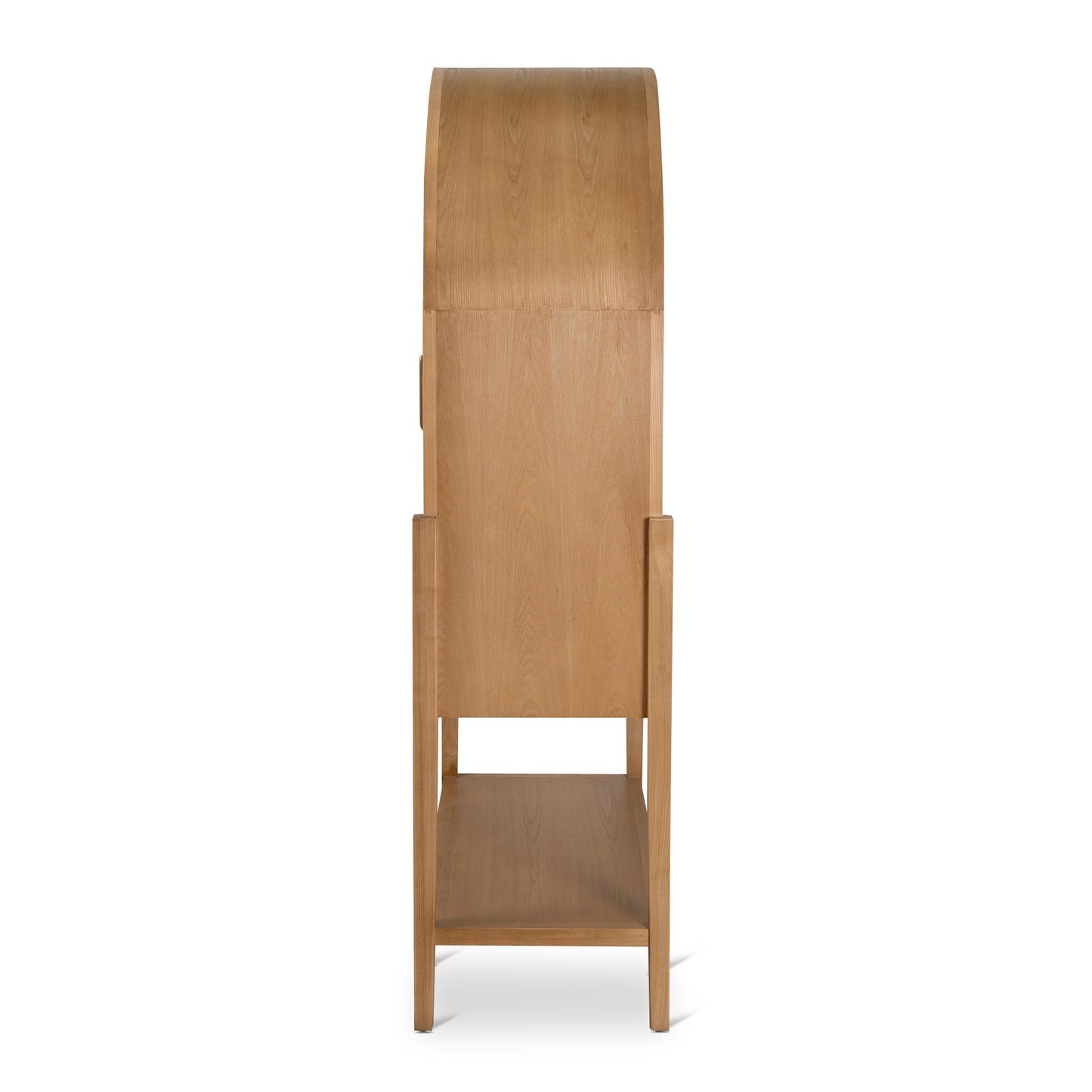 Zia 1.83m (H) Ash Curve Cabinet - Natural
