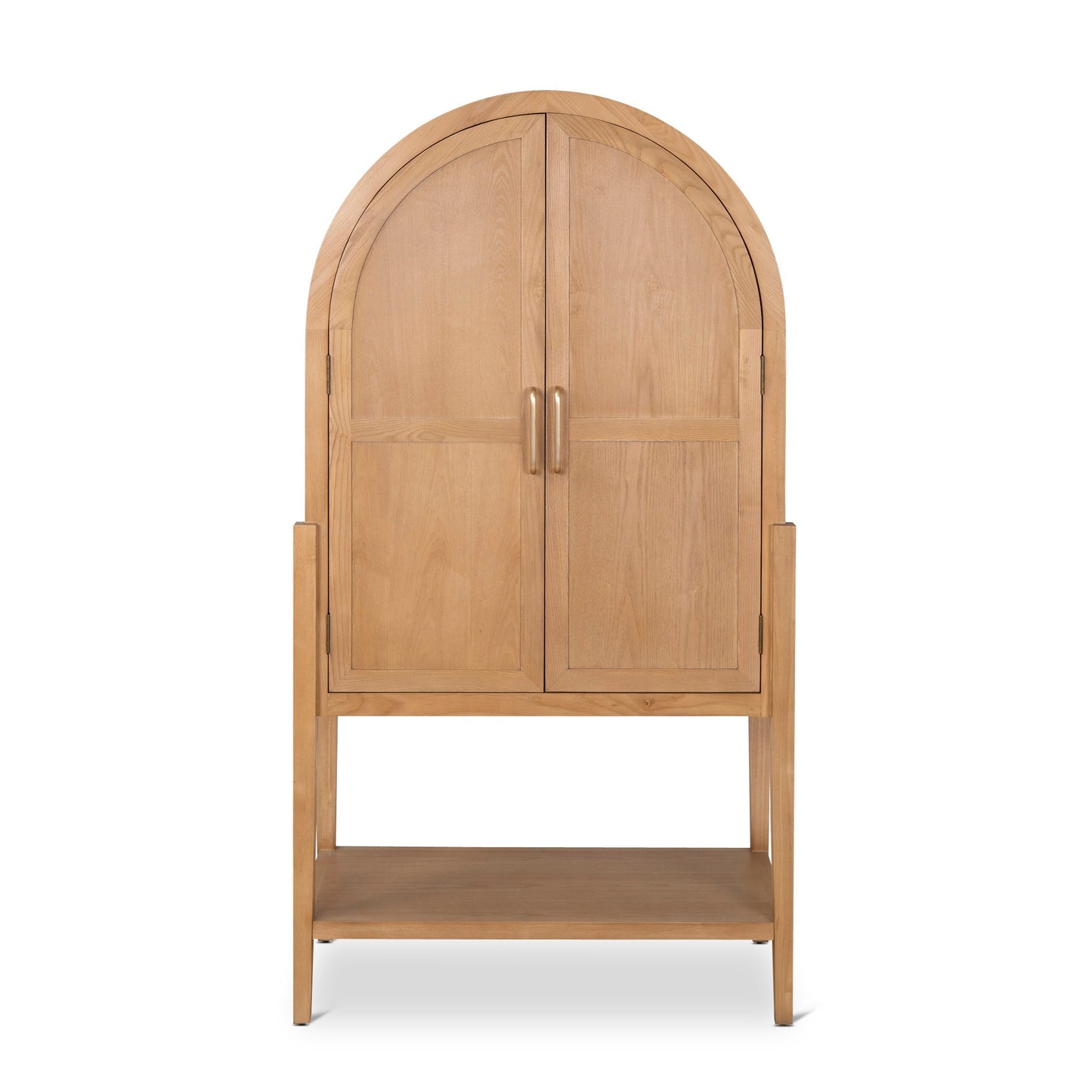 Zia 1.83m (H) Ash Curve Cabinet - Natural