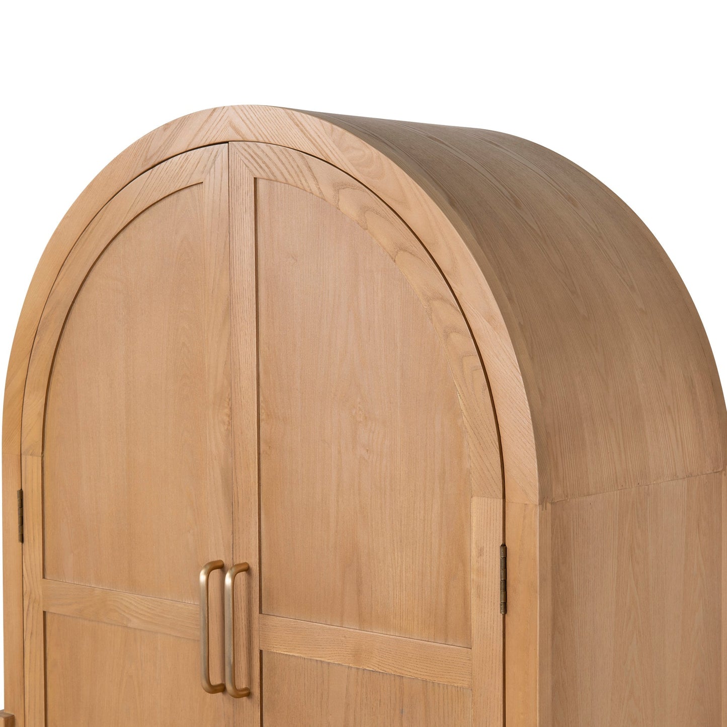 Zia 1.83m (H) Ash Curve Cabinet - Natural