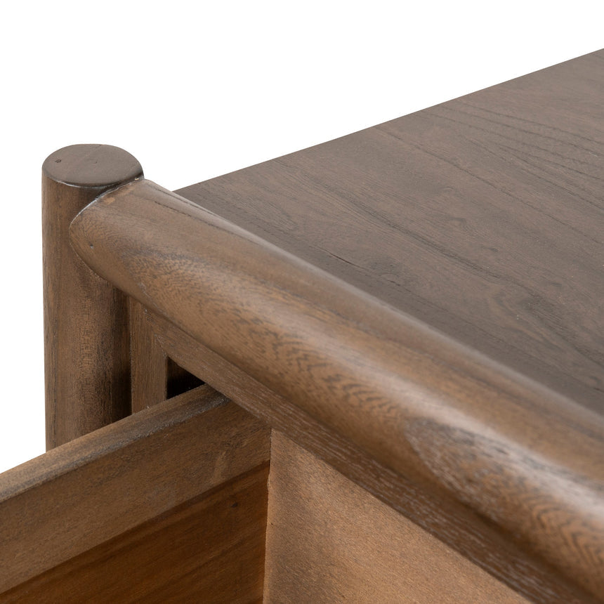 6 Drawer Wooden Chest - Walnut