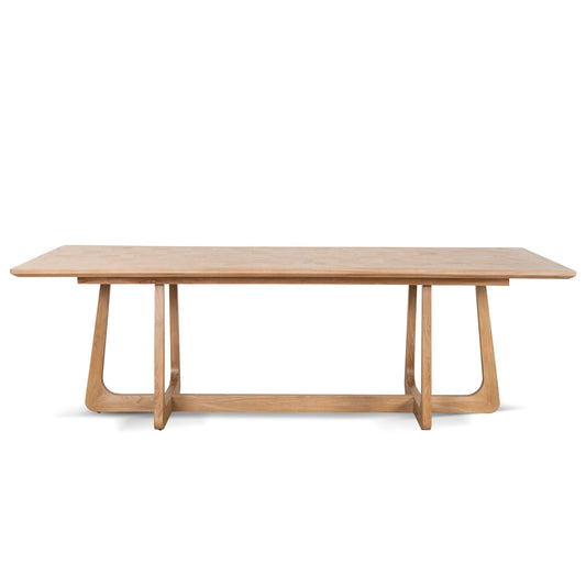 2.4m Oak Dining Table - Natural