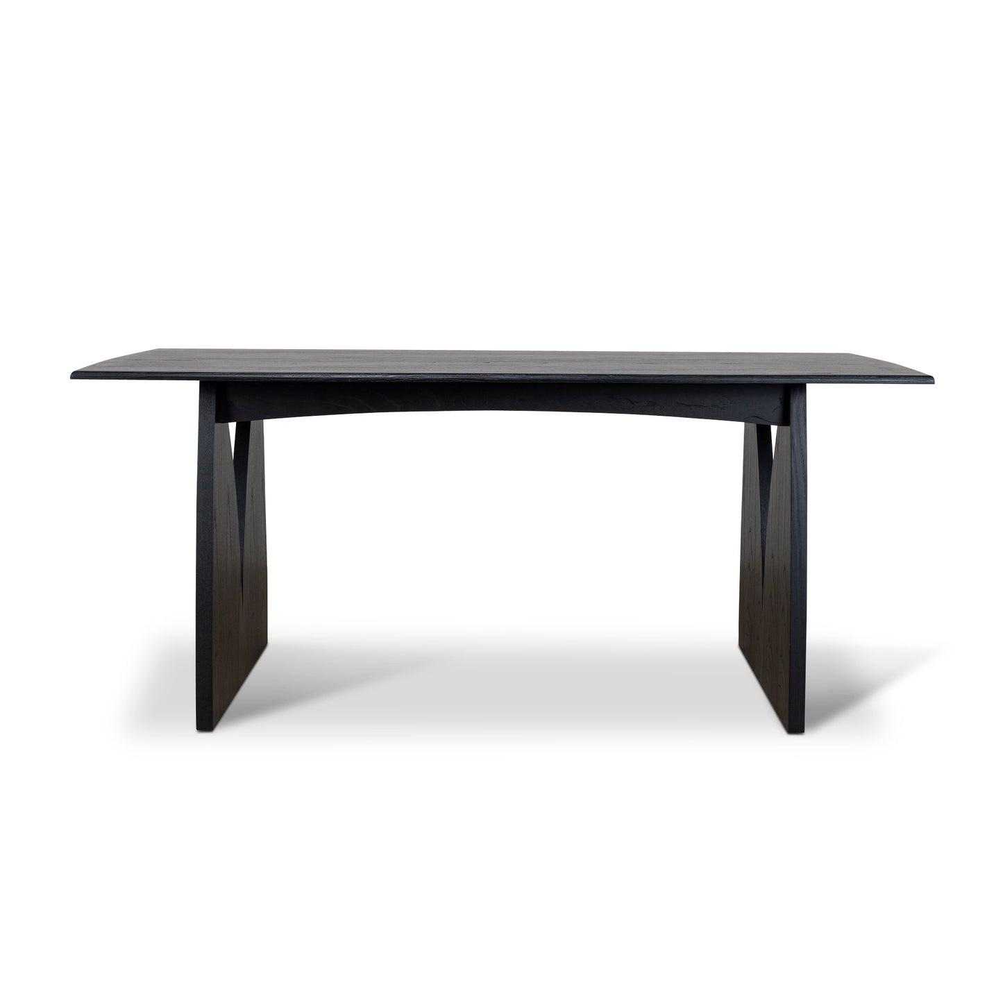 1.8m Elm Dining Table - Full Black