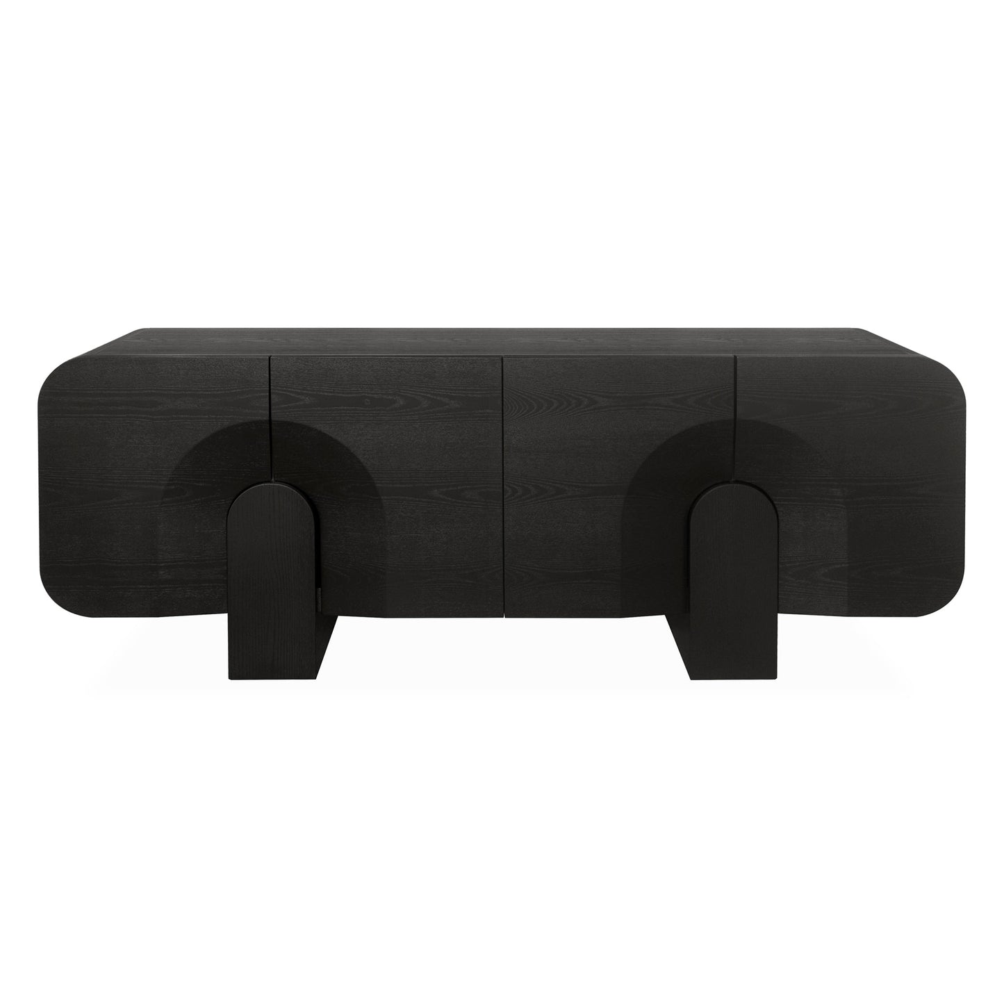 1.7m Console Table - Textured Espresso Black