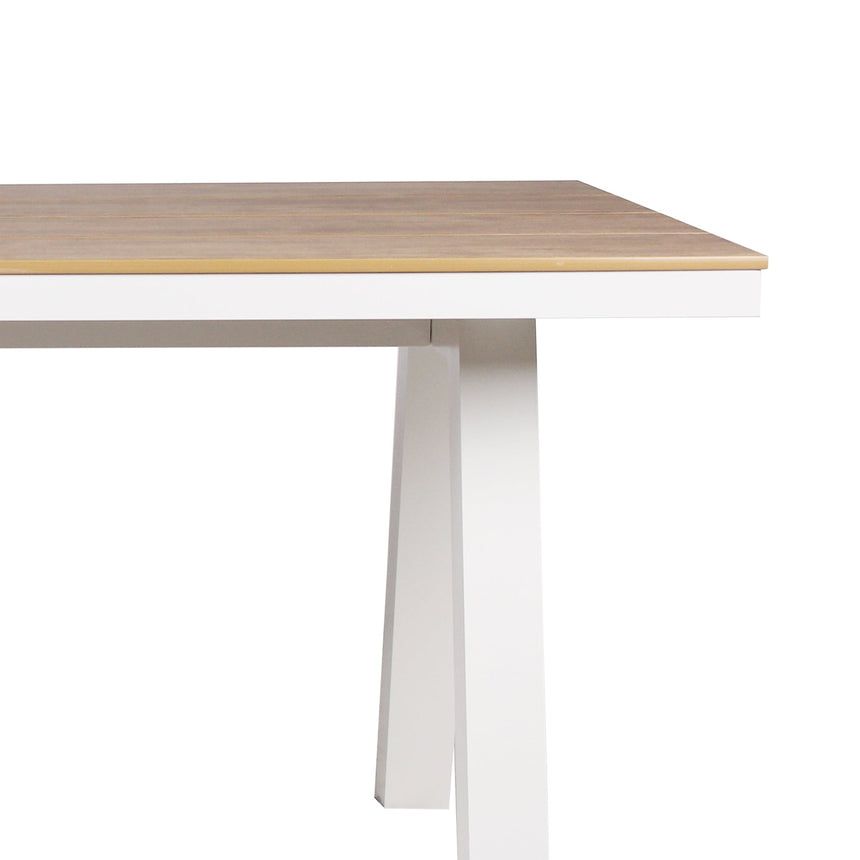 1.8m Sand White Outdoor Dining Table - Natural