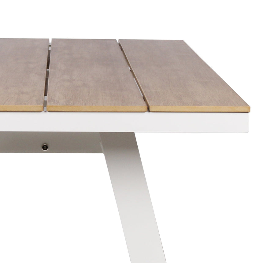 1.8m Sand White Outdoor Dining Table - Natural