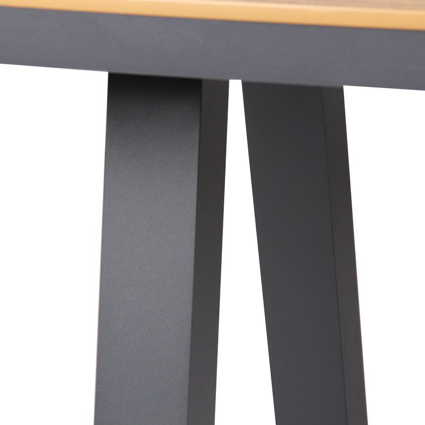 1.8m Charcoal Outdoor Dining Table - Natural