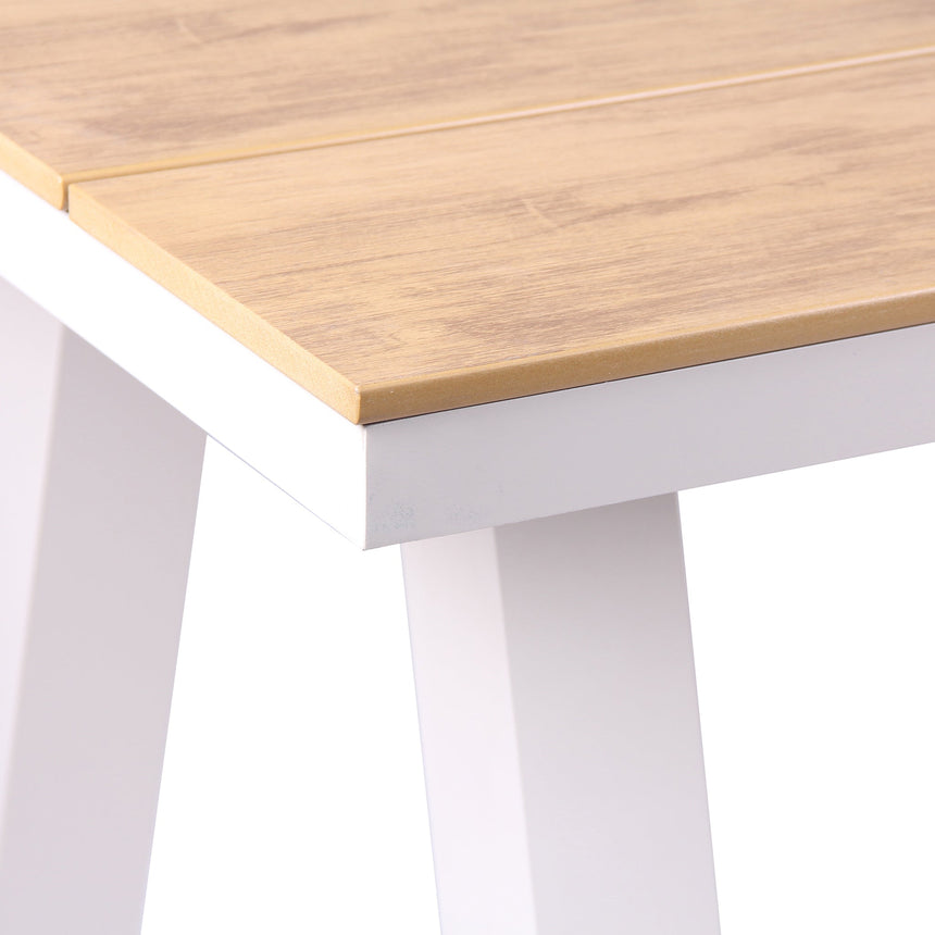2.3m Sand White Outdoor Dining Table - Natural