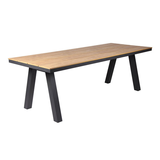 2.3m Charcoal Outdoor Dining Table - Natural