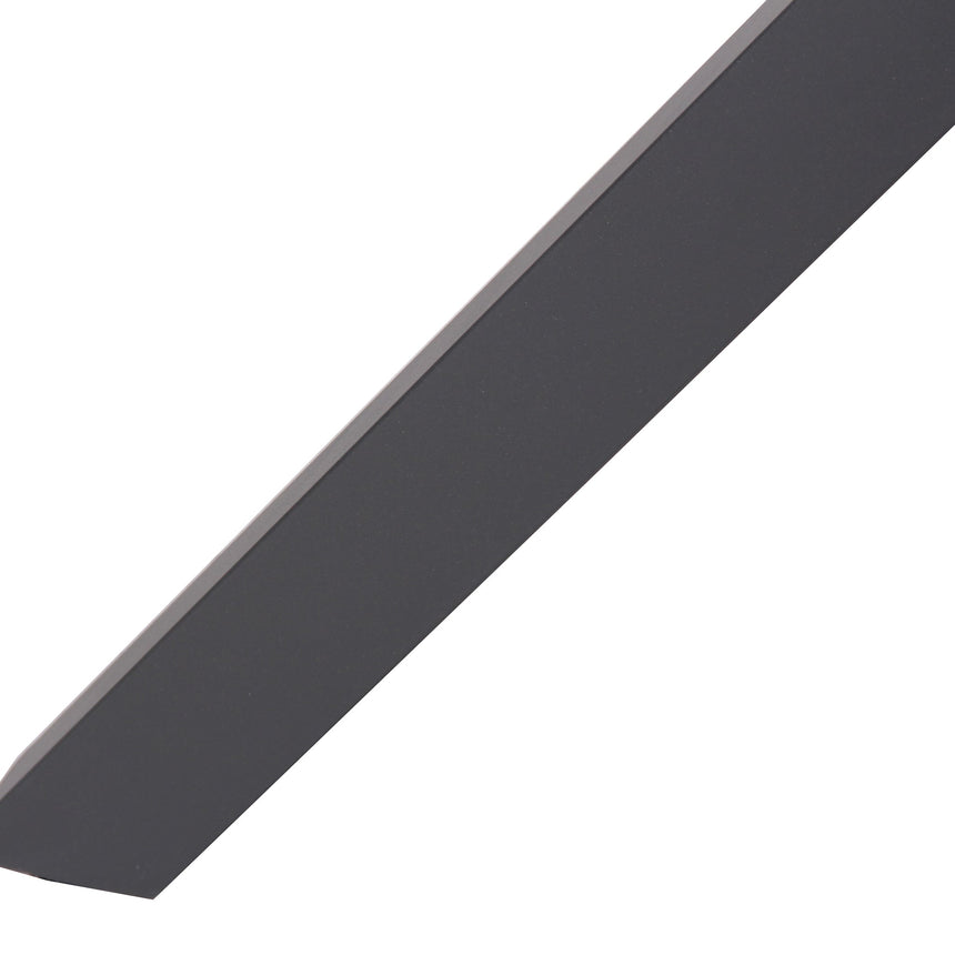 90cm Round Charcoal Outdoor Dining Table - Natural