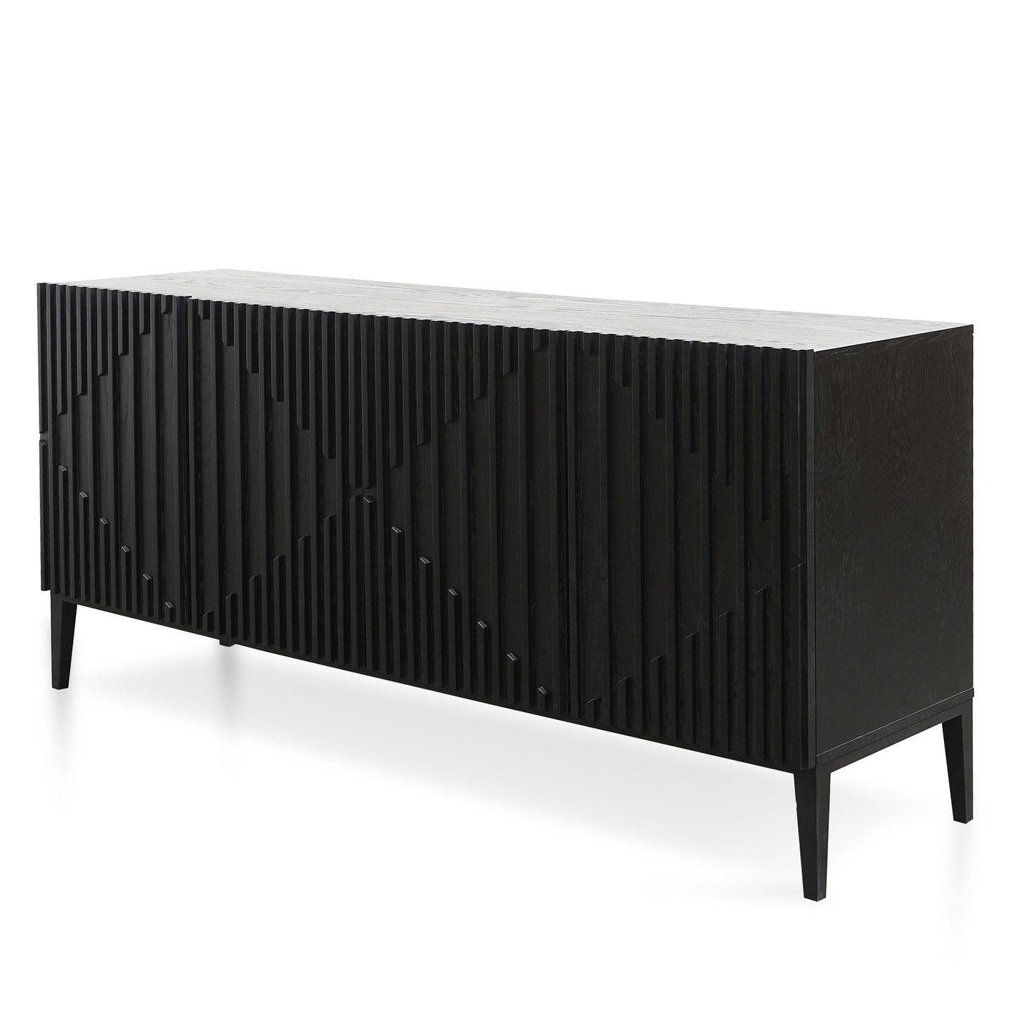 Marty 180cm Wooden Sideboard - Black