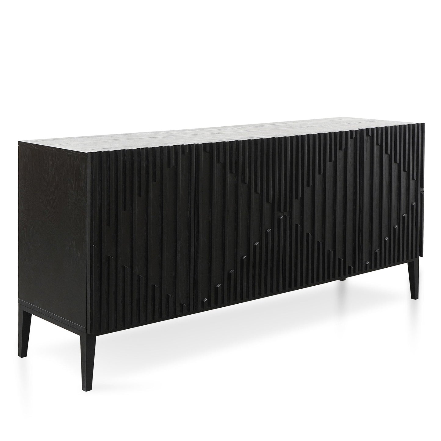 Marty 180cm Wooden Sideboard - Black
