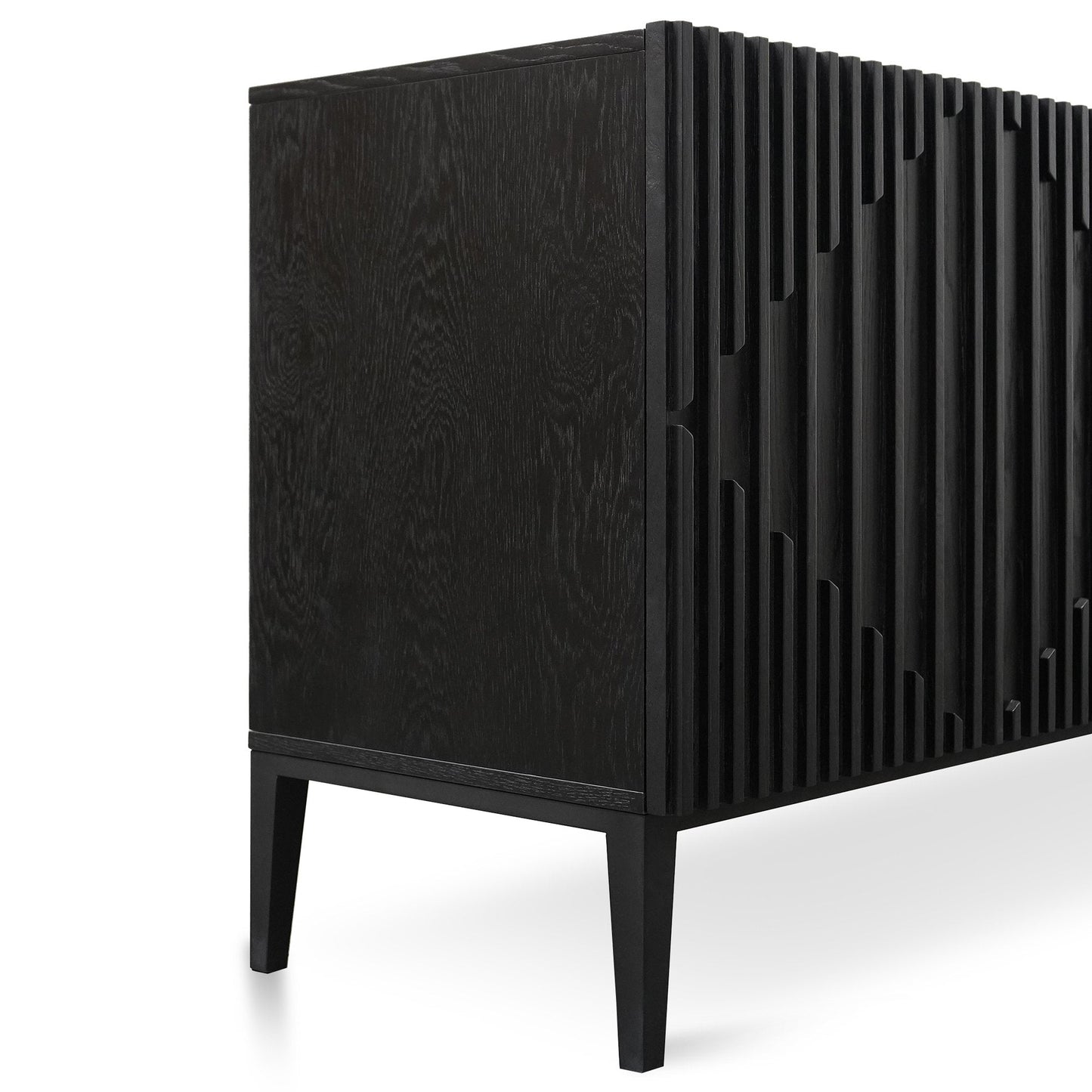 Marty 180cm Wooden Sideboard - Black