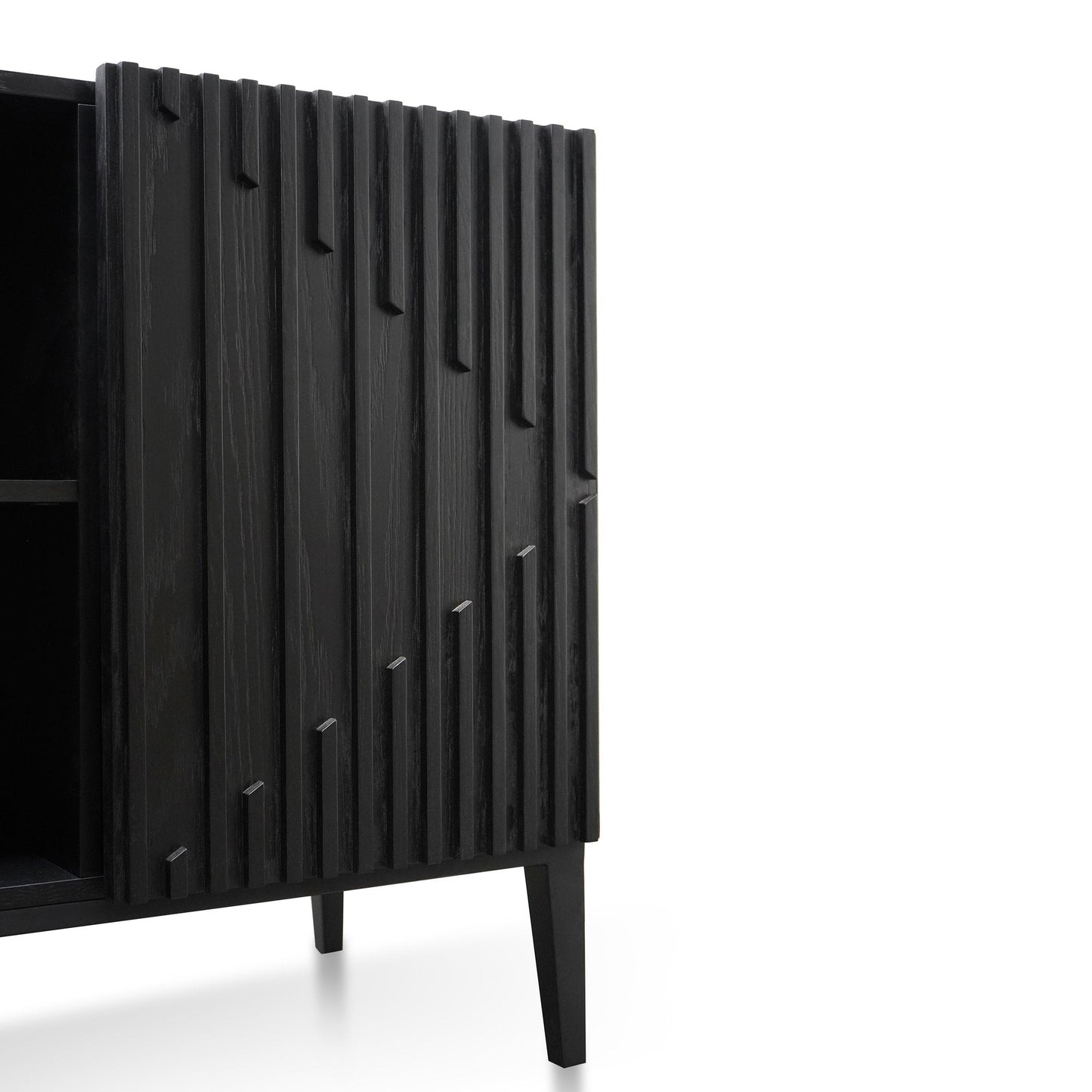 Marty 180cm Wooden Sideboard - Black