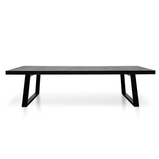 Ylva 3m Reclaimed Dining Table - Full Black