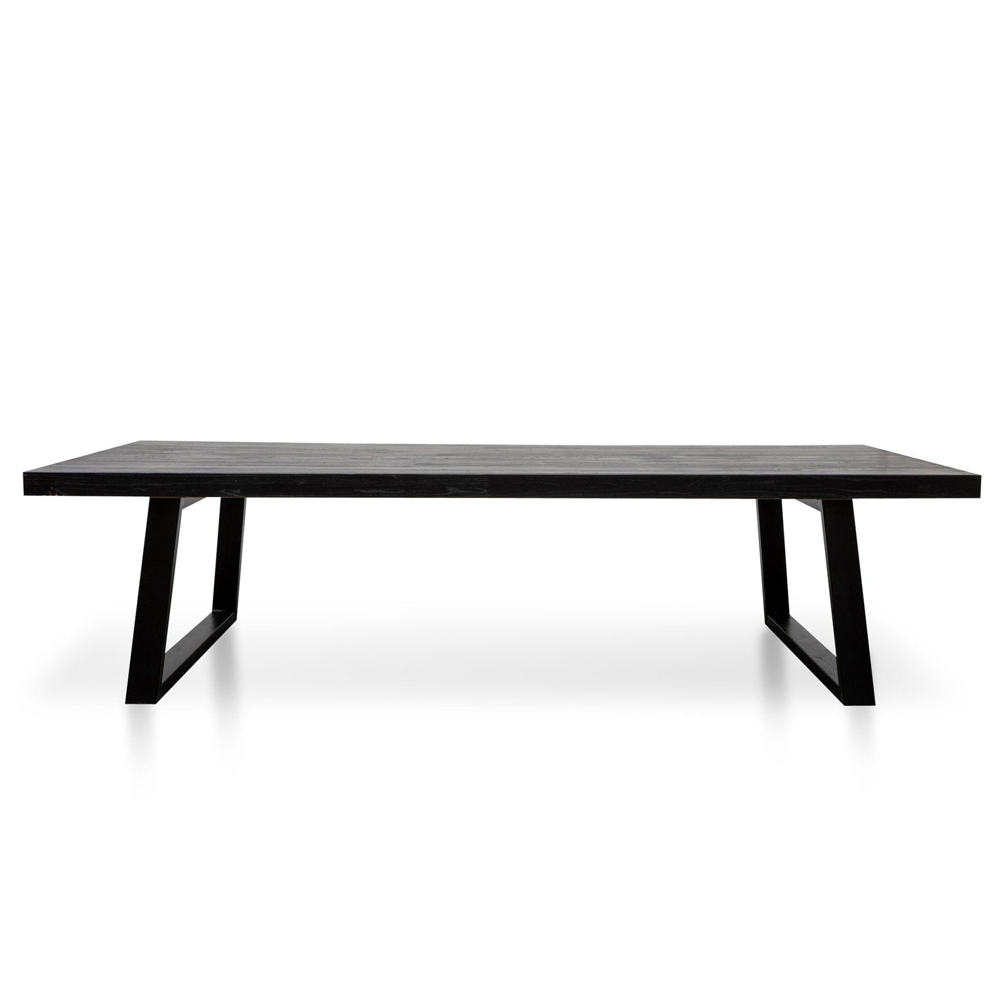 Edwin 3m Reclaimed Wood Dining Table - 1.2m (W) - Full Black