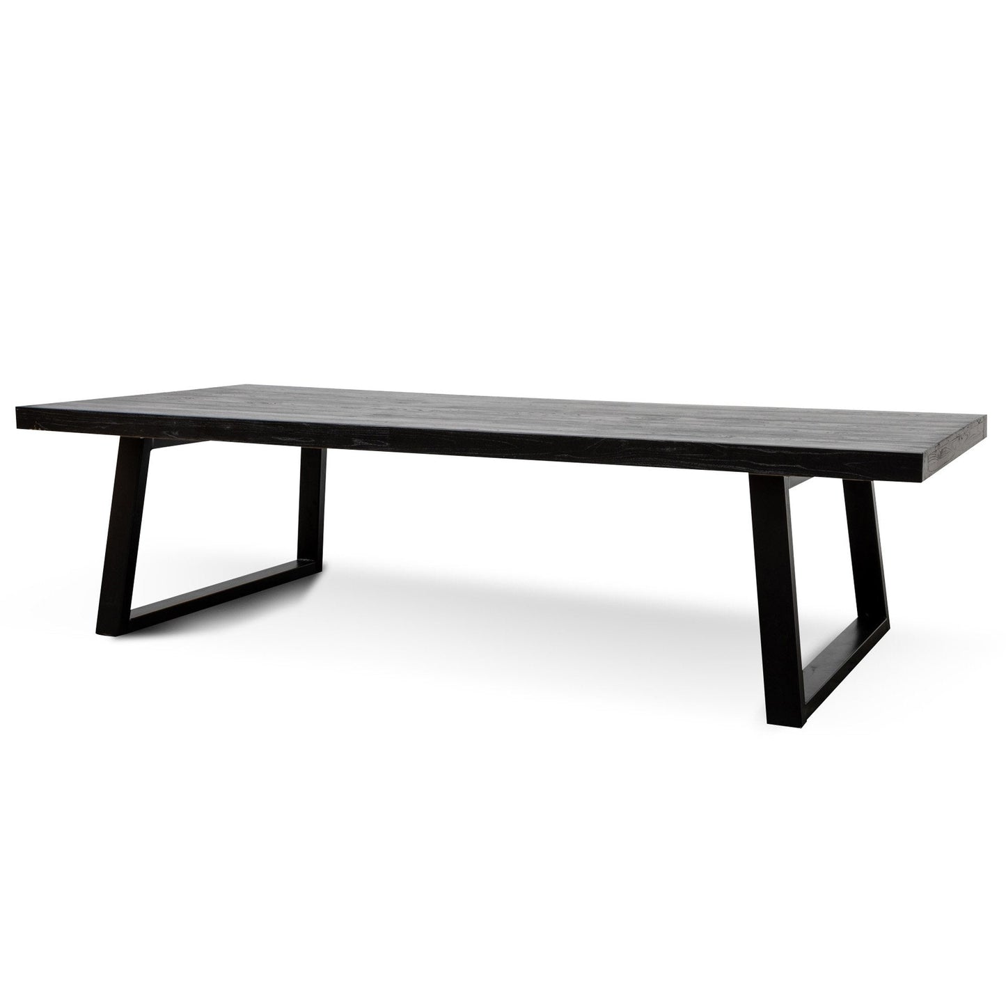 Edwin 3m Reclaimed Wood Dining Table - 1.2m (W) - Full Black