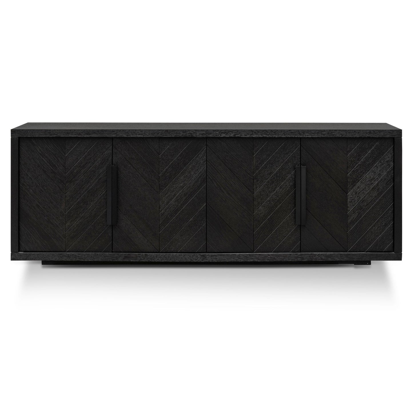 Miriam 2m Oak Buffet Unit - Textured Espresso Black