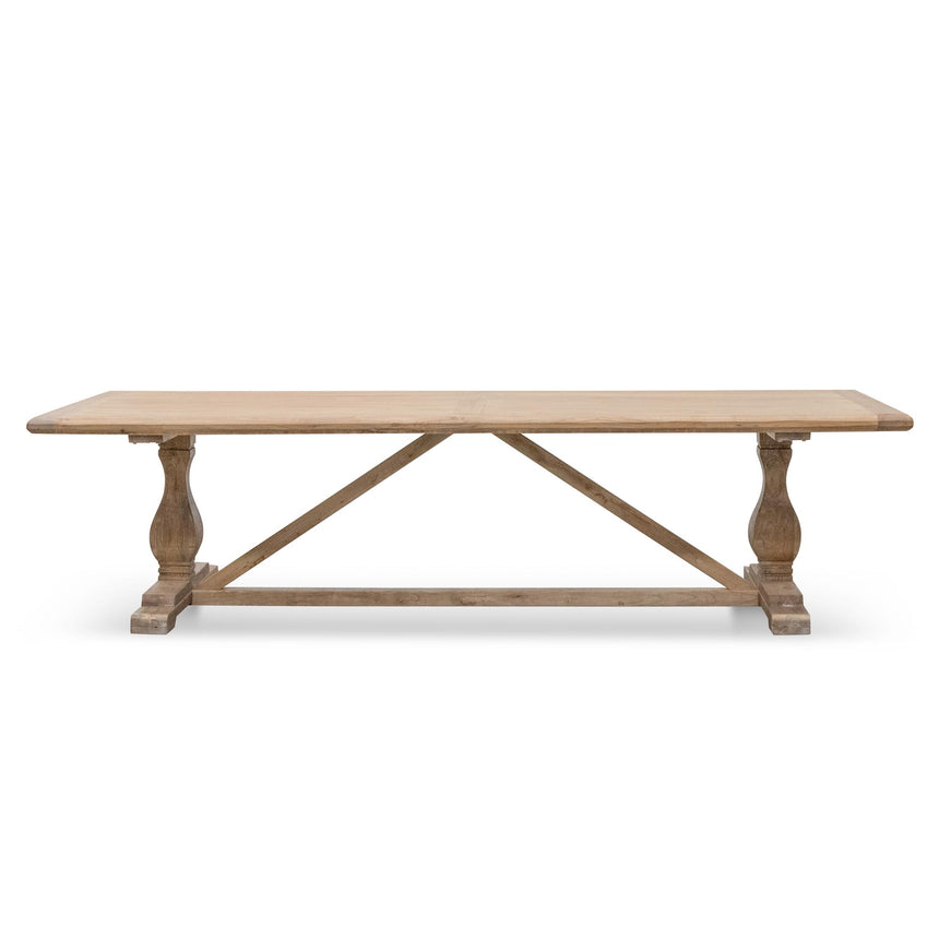 Dining Table 3m - Rustic Natural - 120cm (W)