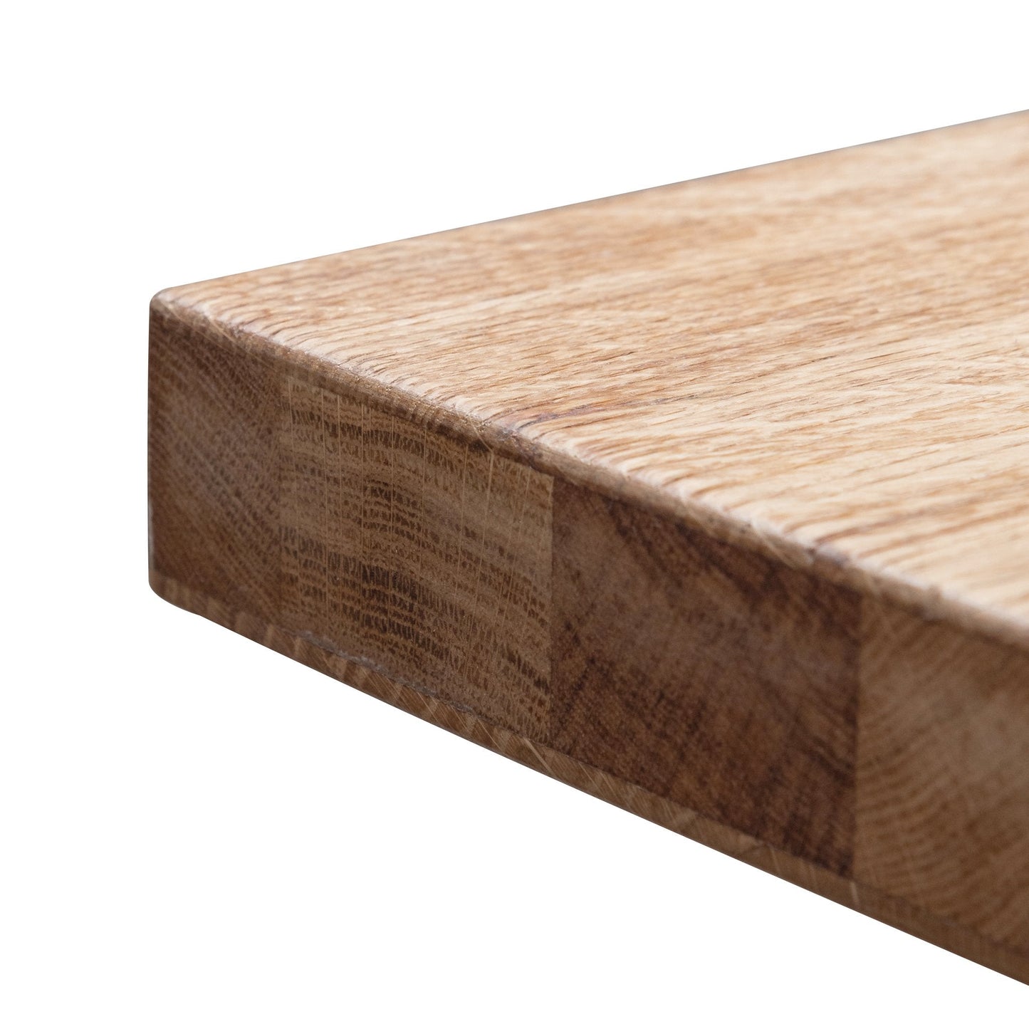 Elma 2.2m Dining Table - Rustic Oak - Wooden Metal base