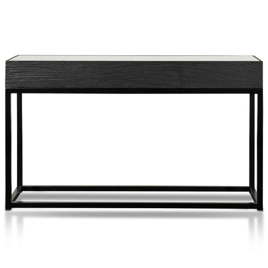 1.39m Reclaimed Console Table - Full Black