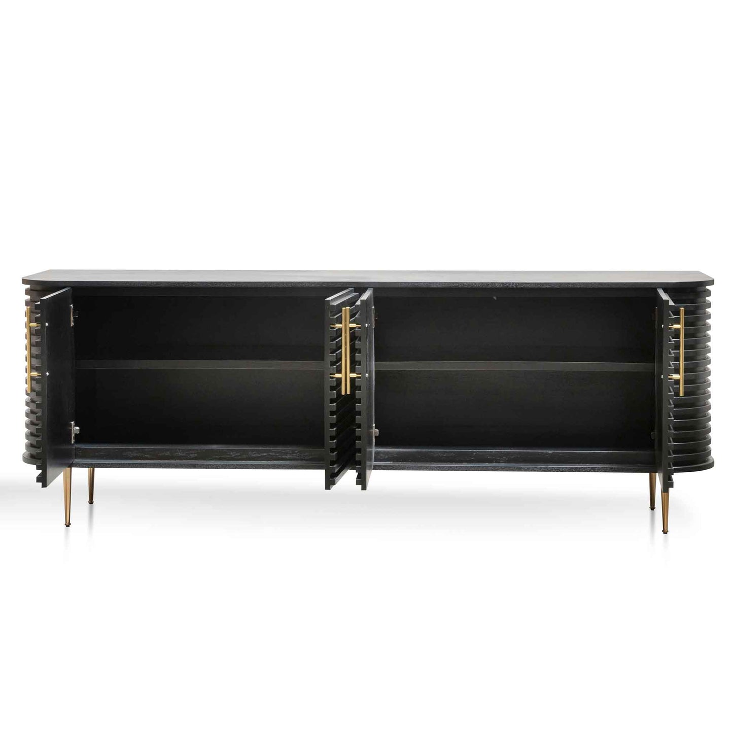 2.2m Buffet Unit - Textured Espresso Black