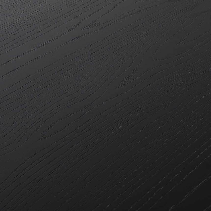 2.8m Wooden Dining Table - Black