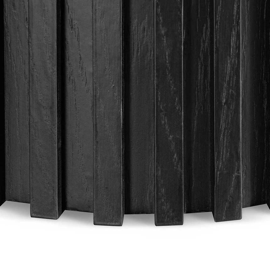 2.8m Wooden Dining Table - Black