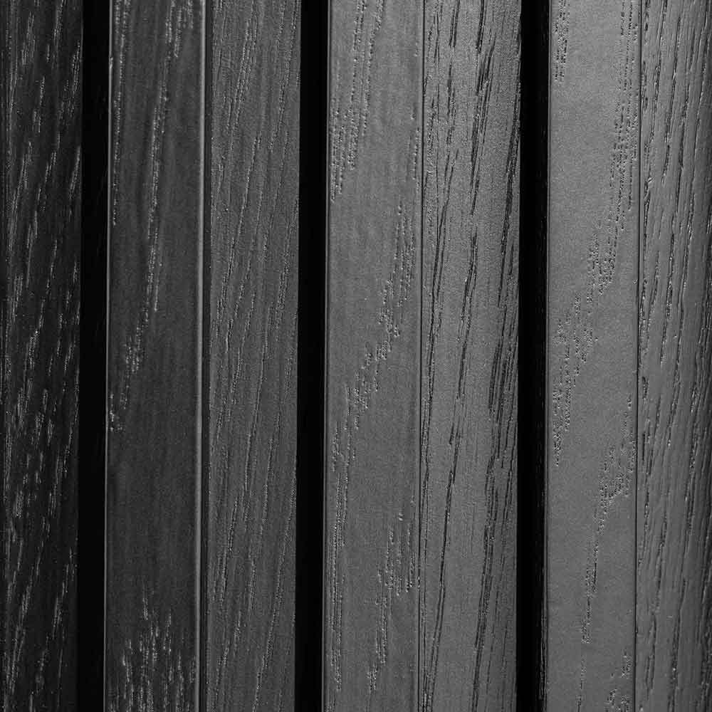 1.2m Grey Glass Round Dining Table - Black