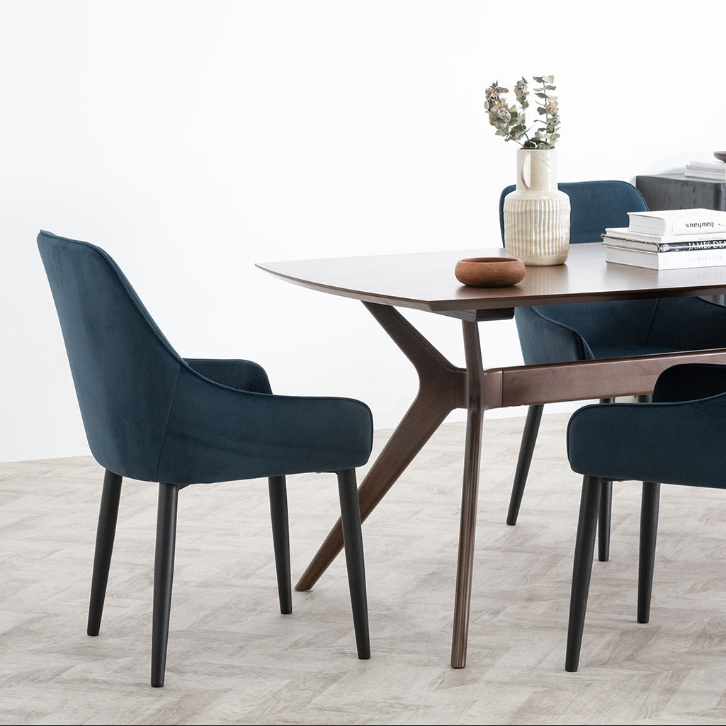 Nora 1.85m Dining Table - Walnut