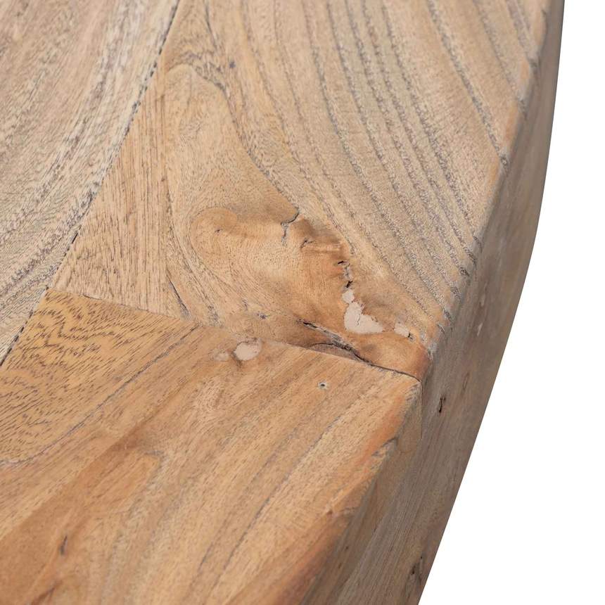 1.6m Round Dining Table - Natural Top - Natural Base