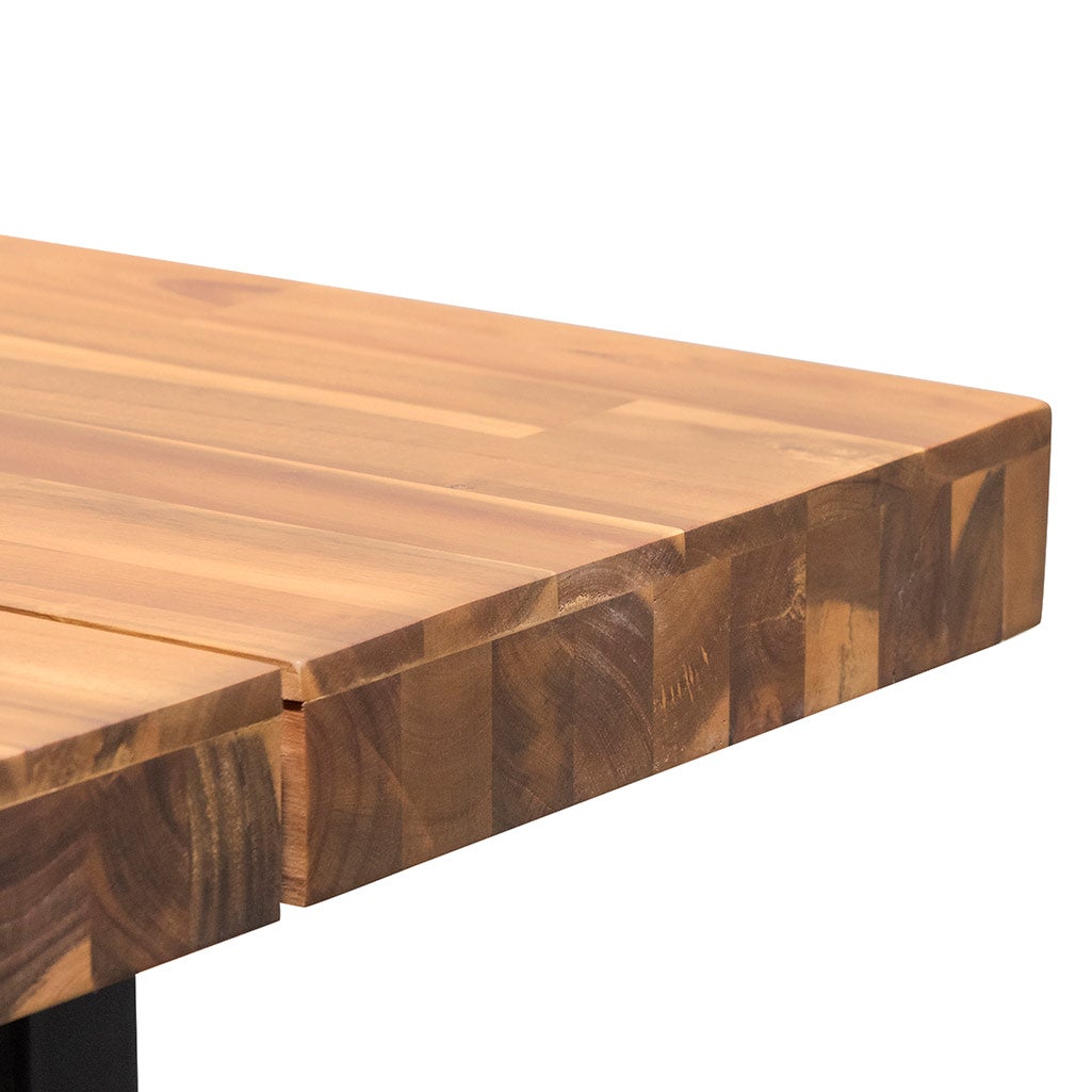 Pekka 2.1m Dining Table - Natural with Black Leg