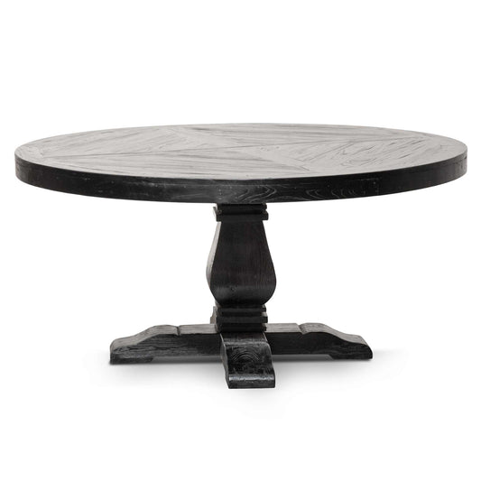 Ada 1.6m Round Dining Table - Full Black