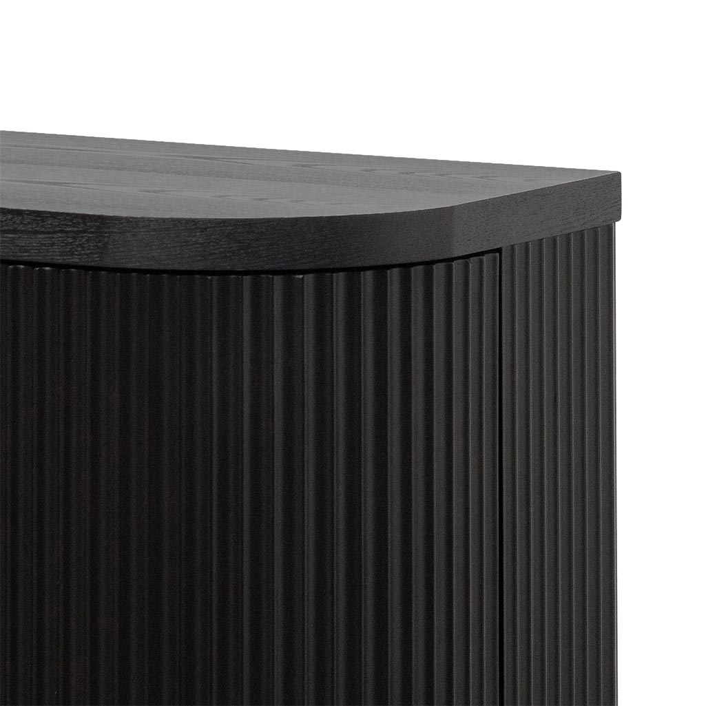 Elino 1.6m Veneer Top Buffet Unit - Full Black