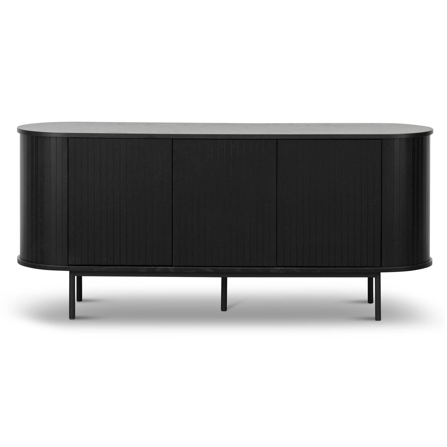 Gerald 1.7m Oak Sideboard - Full Black
