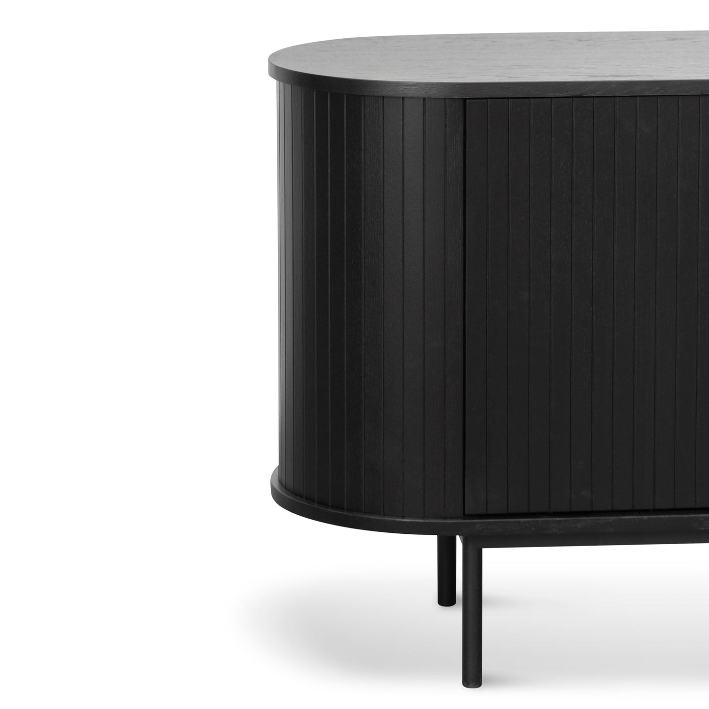 Gerald 1.7m Oak Sideboard - Full Black