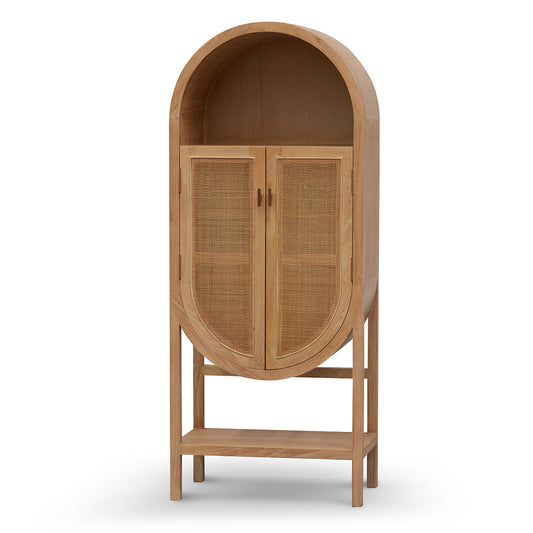 McConnell 65.5cm Rattan Door Cabinet - Natural