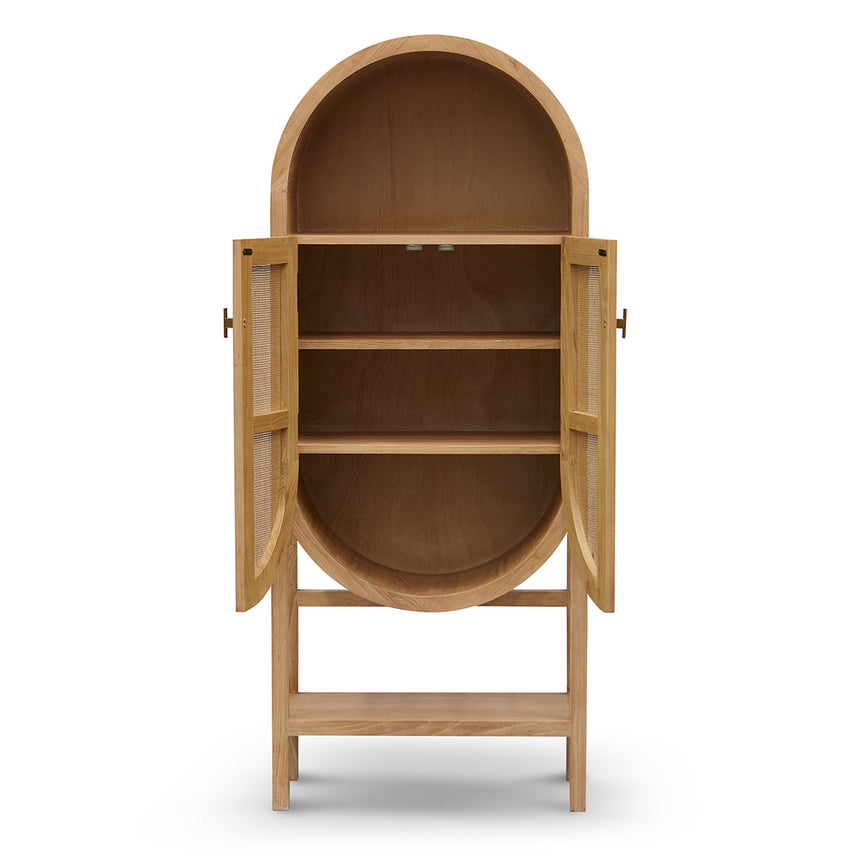 65.5cm Rattan Door Cabinet - Natural
