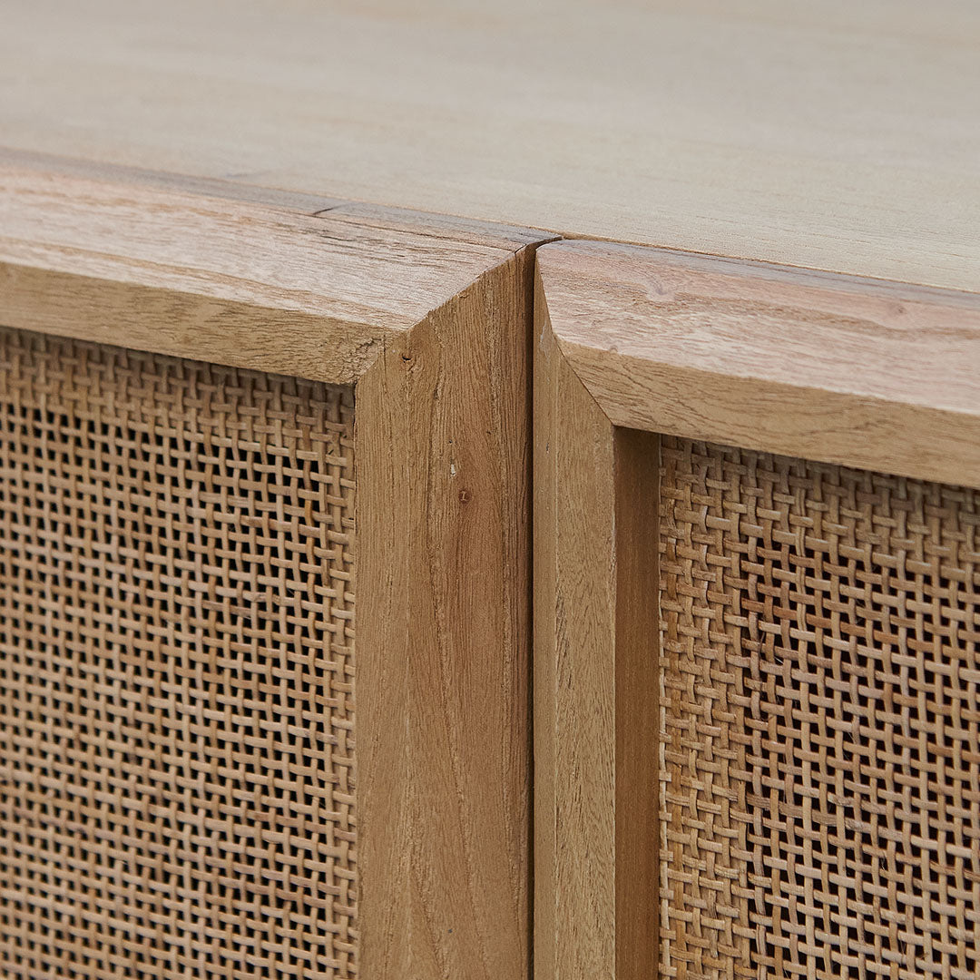 Marquis 1.8m Rattan Door Sideboard - Natural