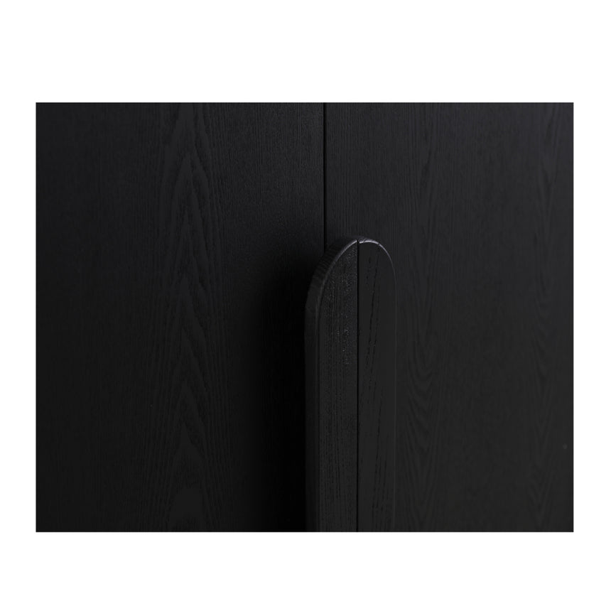 150cm (H) Ash Curve Cabinet - Full Black